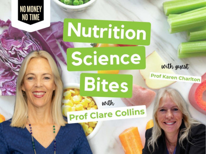 Nutrition Science Bites with Prof Clare Collins and Guest Prof Karen Charlton  - Is eating meat and drinking milk really bad for the environment?