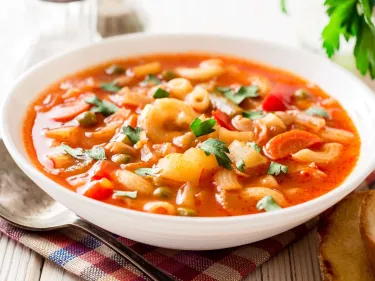 Red Lentil Minestrone Soup
