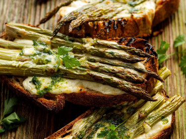 Asparagus & Grilled Cheese Toast