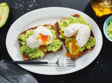 Poached Eggs & Avo on Toast