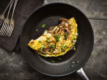 Mushroom & Feta Omelette