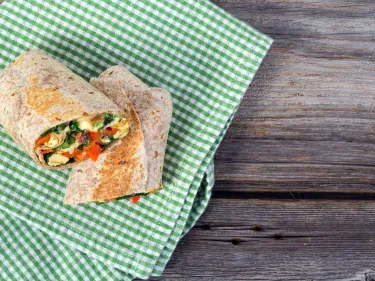 Vegetarian Breakfast Wrap