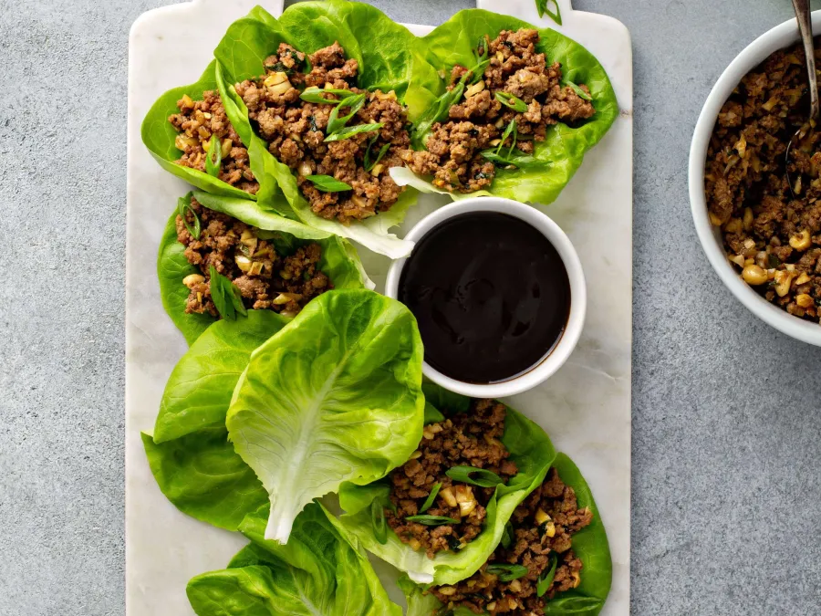 Pork & Vegetable Lettuce Cups