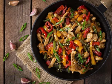 Sesame Chicken with Rice