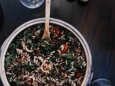 Mushroom & Goats Cheese Pasta Salad