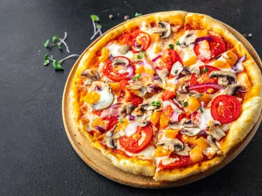 4-step Veggie Pizza