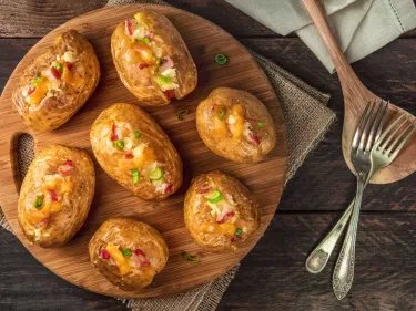 Easy Cheesy Baked Jacket Potatoes