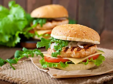 Quick Thai Chicken Burger