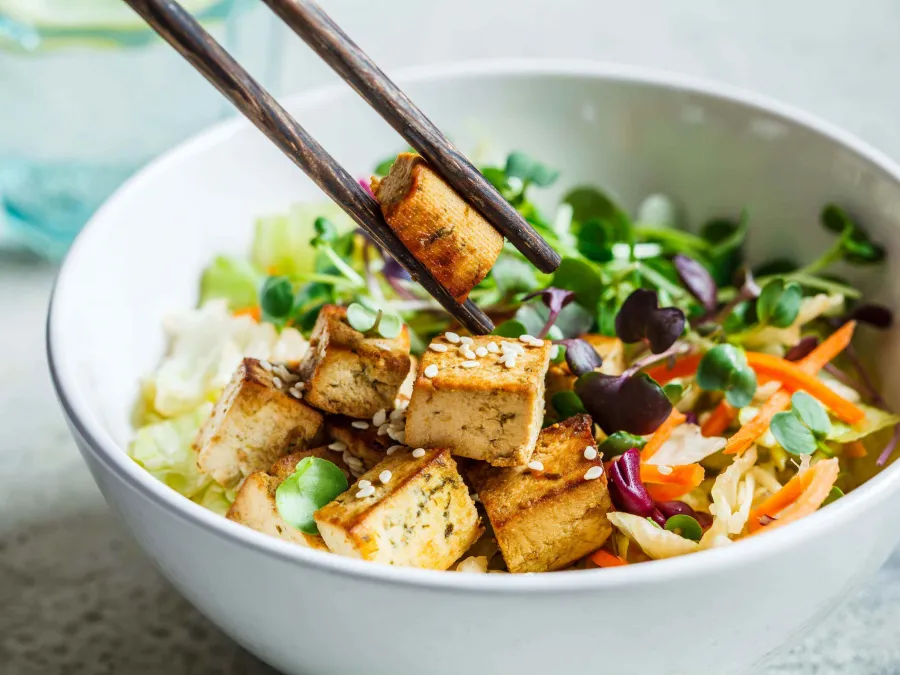 Quick & Easy Teriyaki Tofu salad