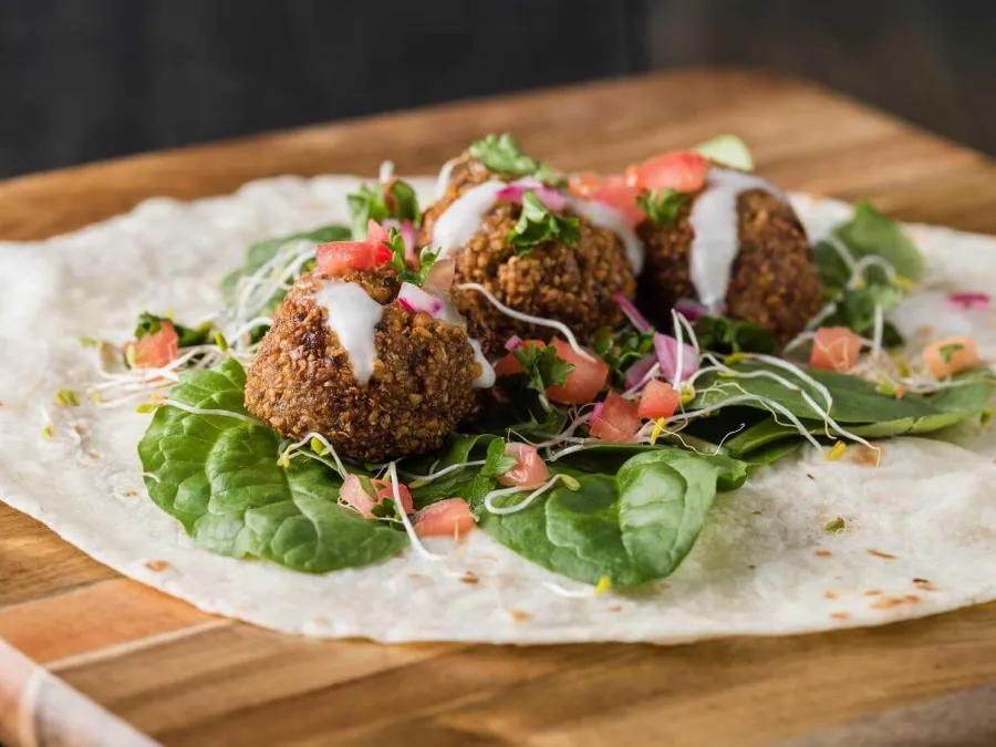 Air Fryer Falafel Salad