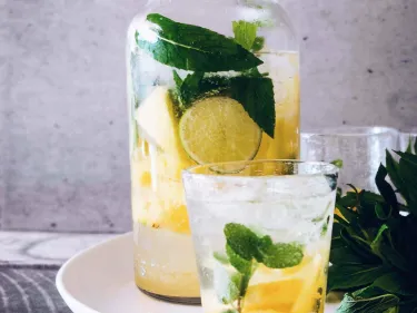 Elderflower and cucumber mocktail