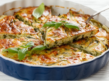 Pesto Zucchini Slice