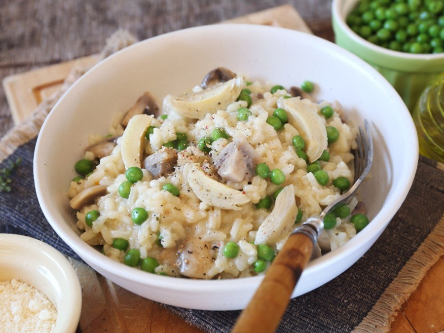 Creamy One Pot Mushroom and Leek Risoni