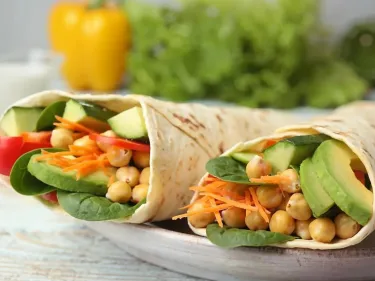 Chickpea & Avo Wrap