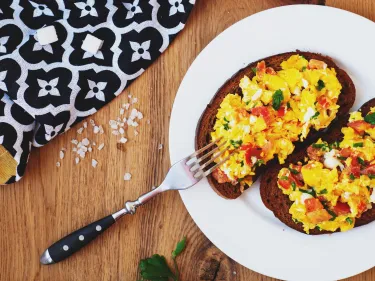 Kim's Tomato and Herb Scramble