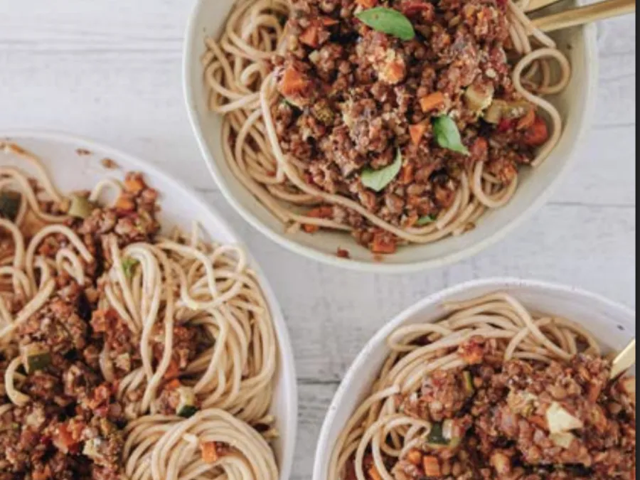 Joel’s Lentil Spaghetti Bolognese