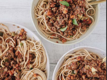 Joel’s Lentil Spaghetti Bolognese