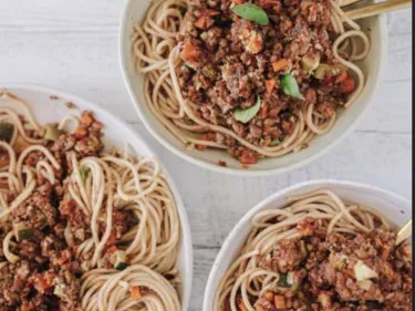 Joel’s Lentil Spaghetti Bolognese
