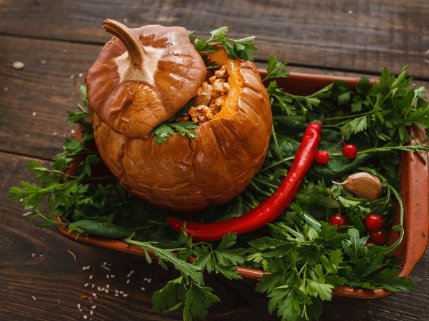 Stuffed Roast Pumpkin