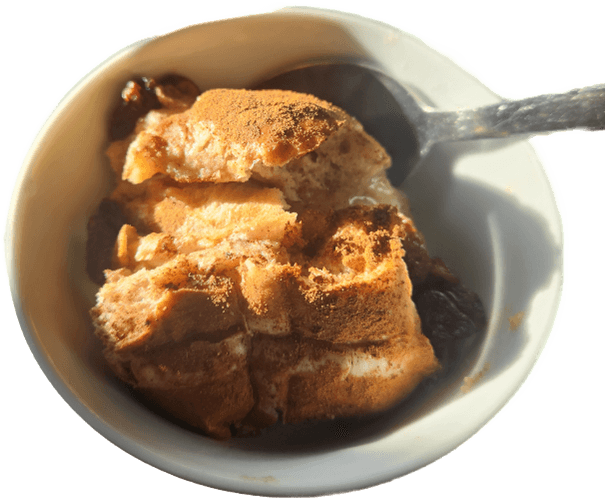 Hot Cross Bun Pudding
