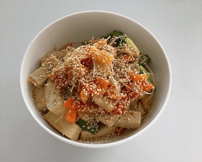 Tofu stir-fry noodles