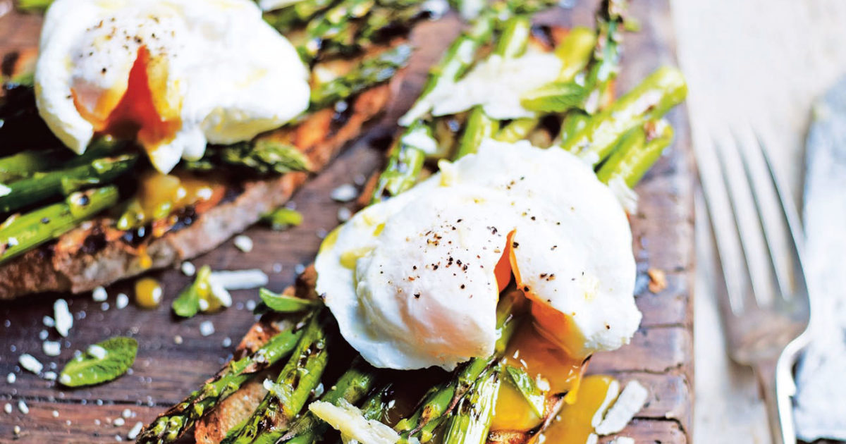 Healthy Grilled Asparagus And Poached Egg On Toast Recipe No Money No Time