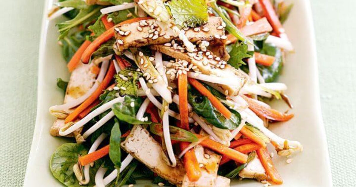 Healthy Teriyaki Tofu salad Recipe | No Money No Time