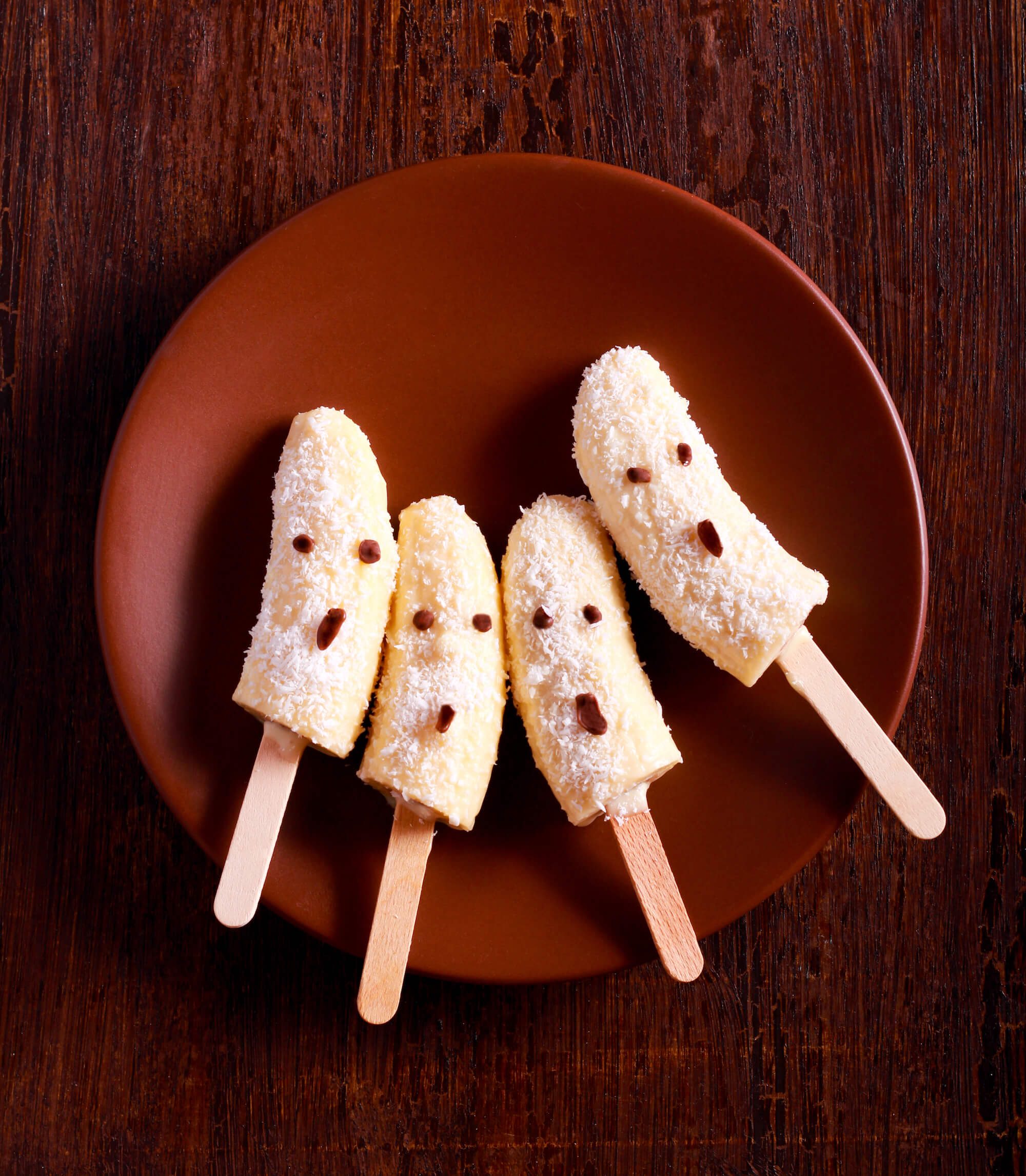 Maddie's Spooky Frozen Bananas