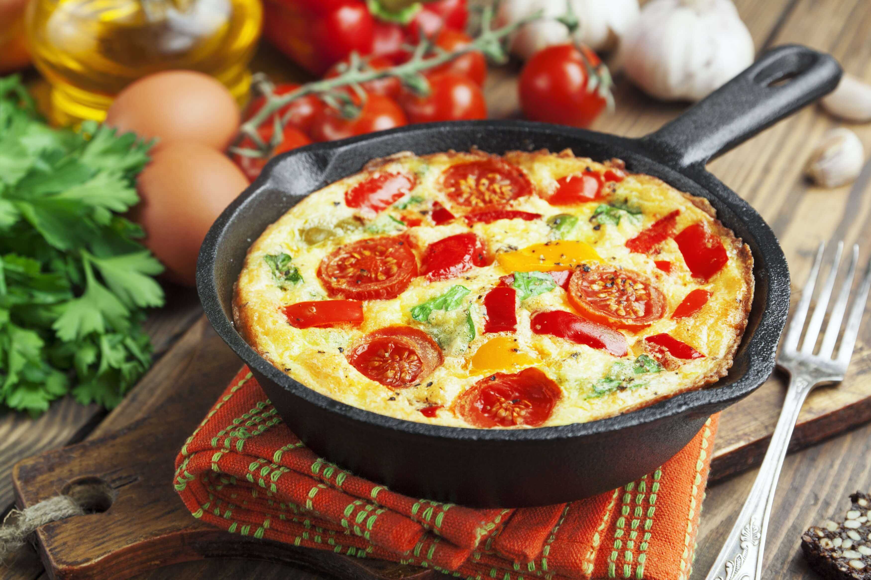 Sweet Potato & Cherry Tomato Frittata