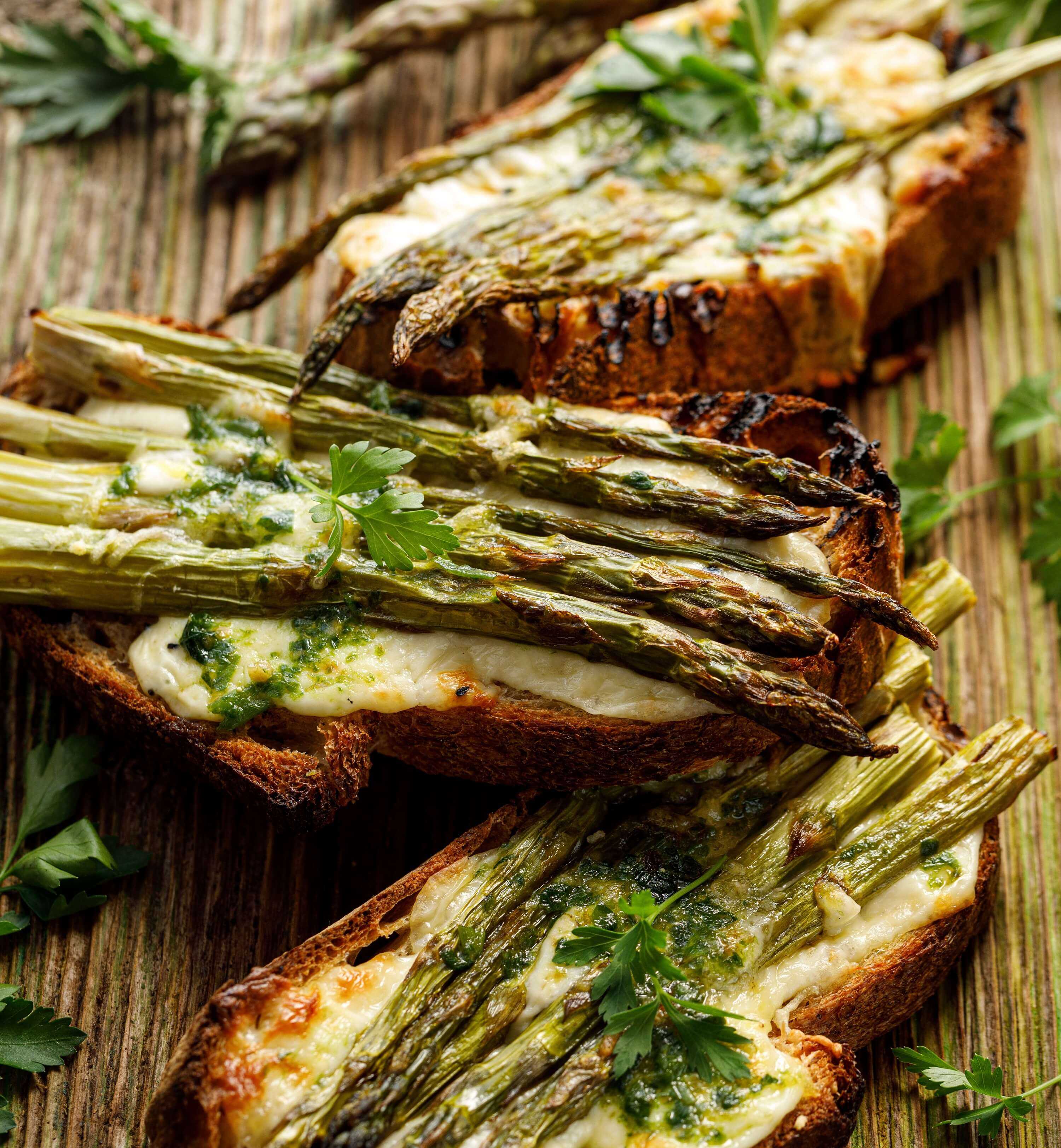 Asparagus & Grilled Cheese Toast