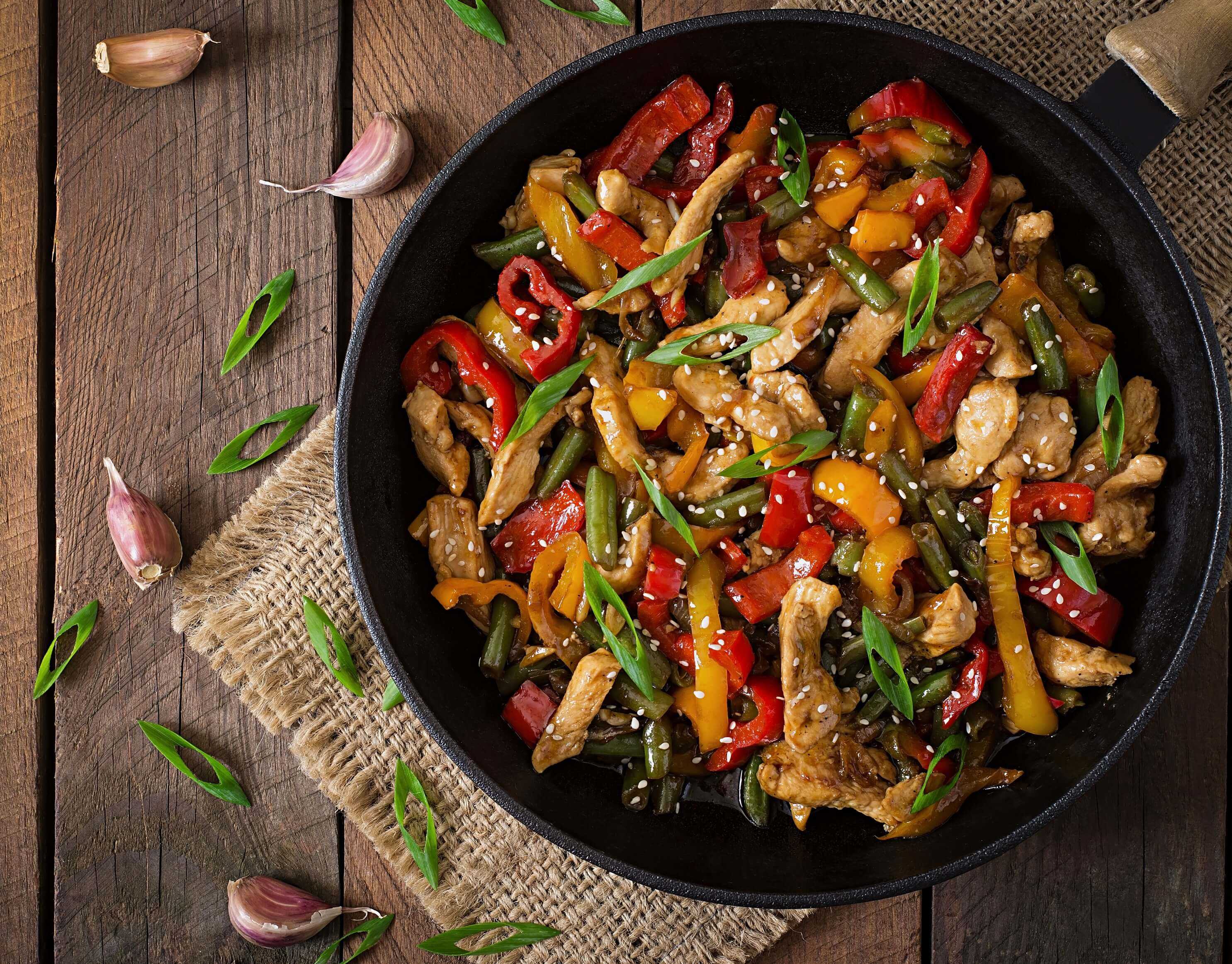 Sesame Chicken with Rice
