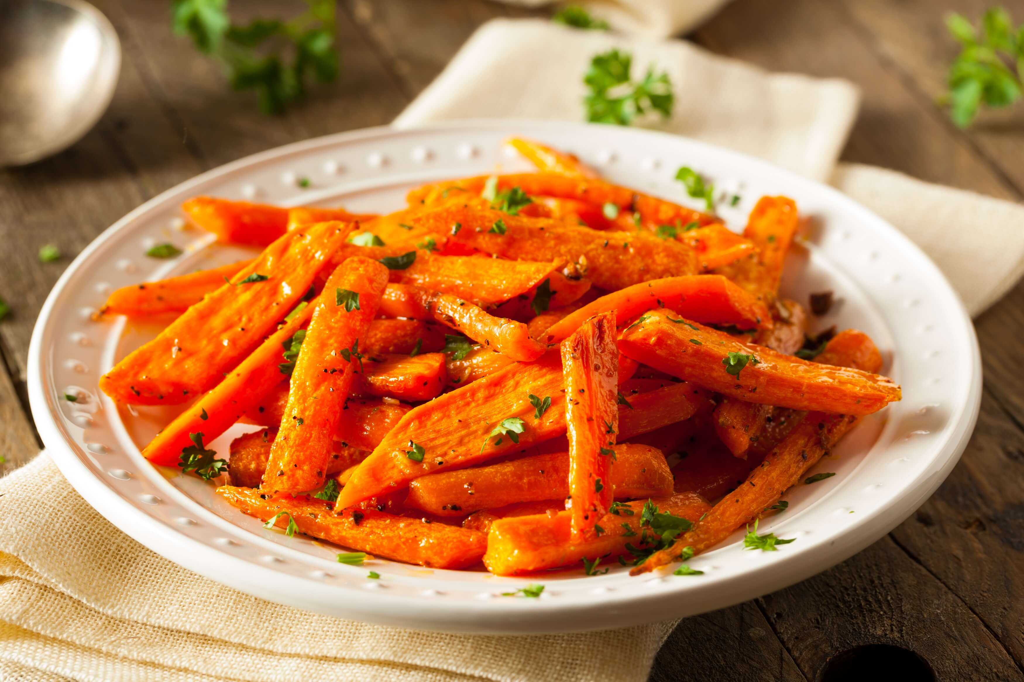 Baked Carrots with Honey & Thyme