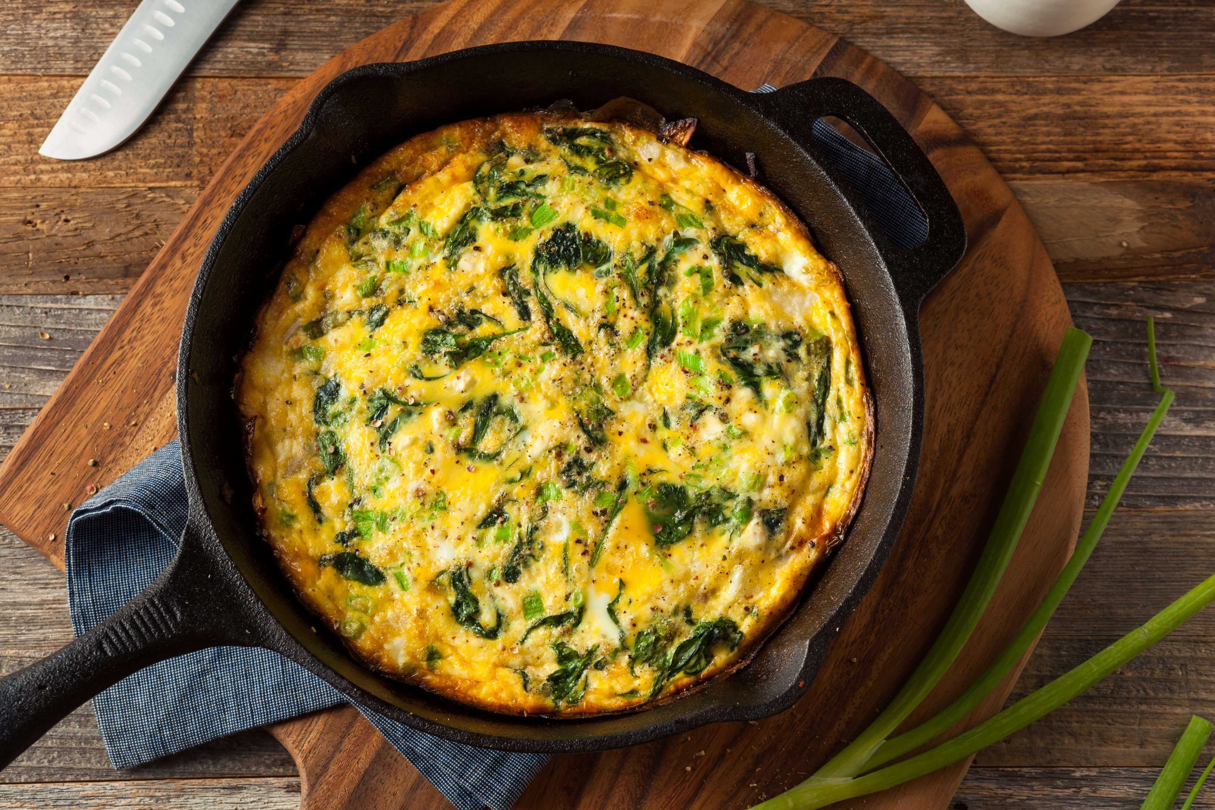 Zucchini, Pea and Corn Frittata