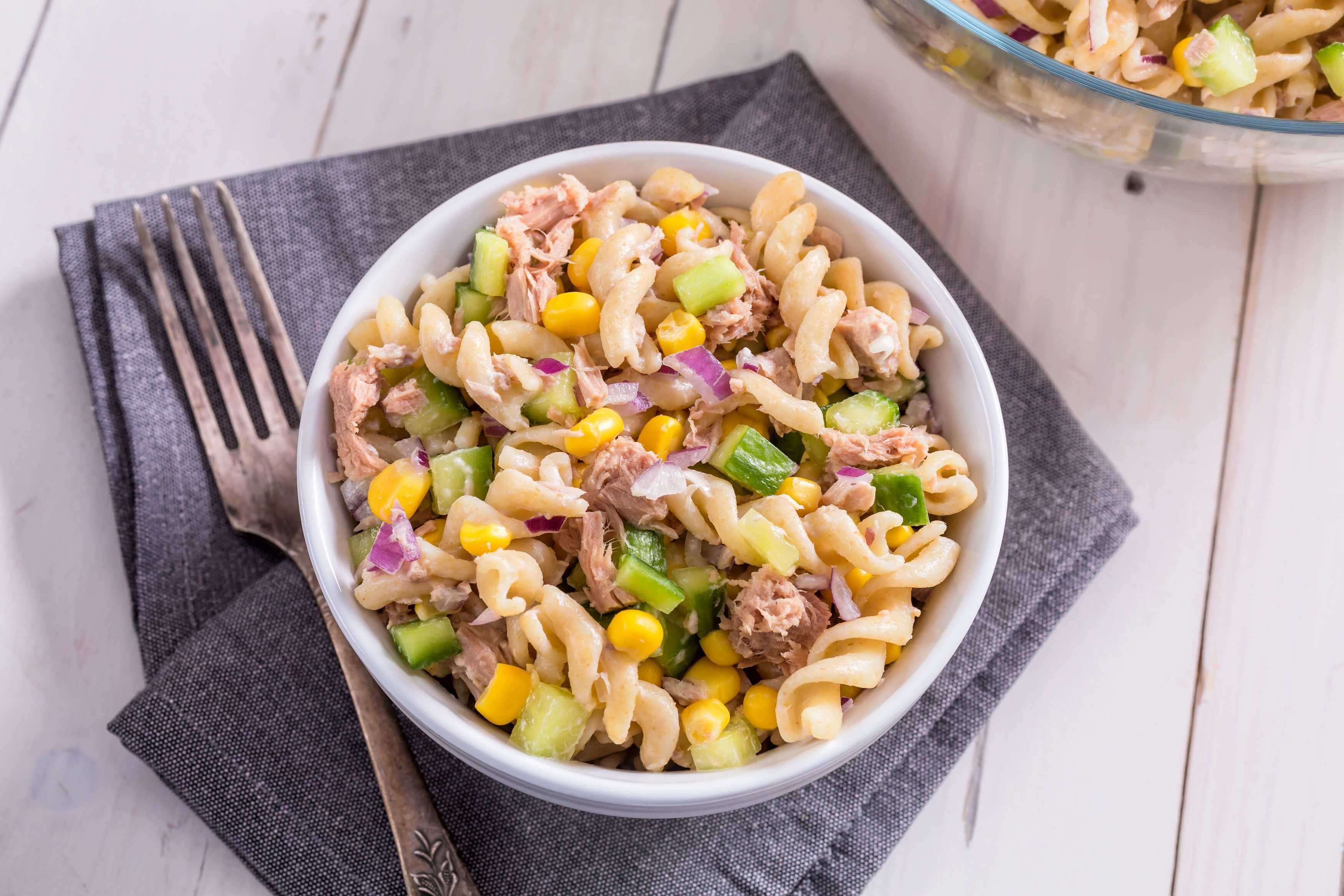 Quick Salmon & Pasta Salad